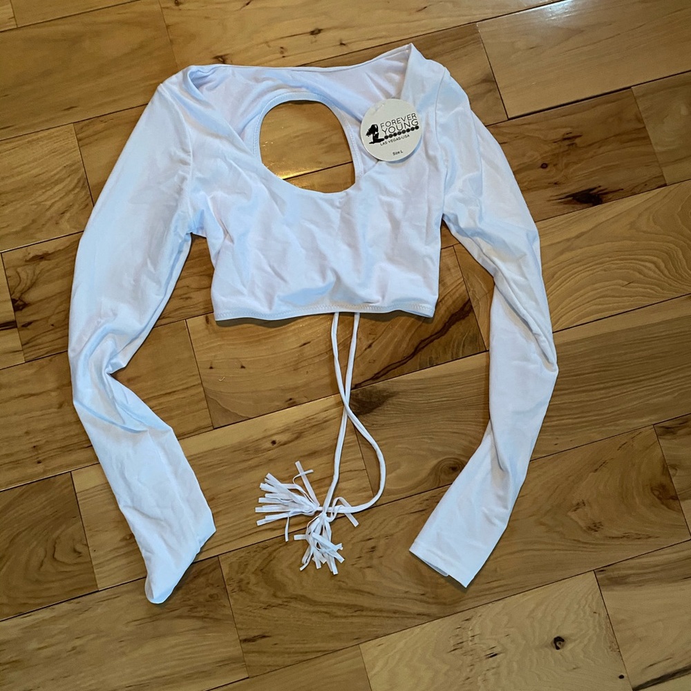 Huntington swim Crop Top - L